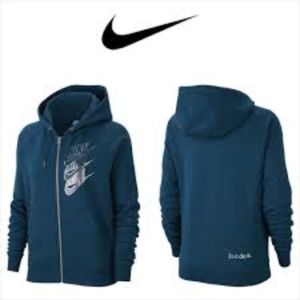Nike Sportswear Shine Metallic Logo Zip Hoodies - Picture 3 of 3
